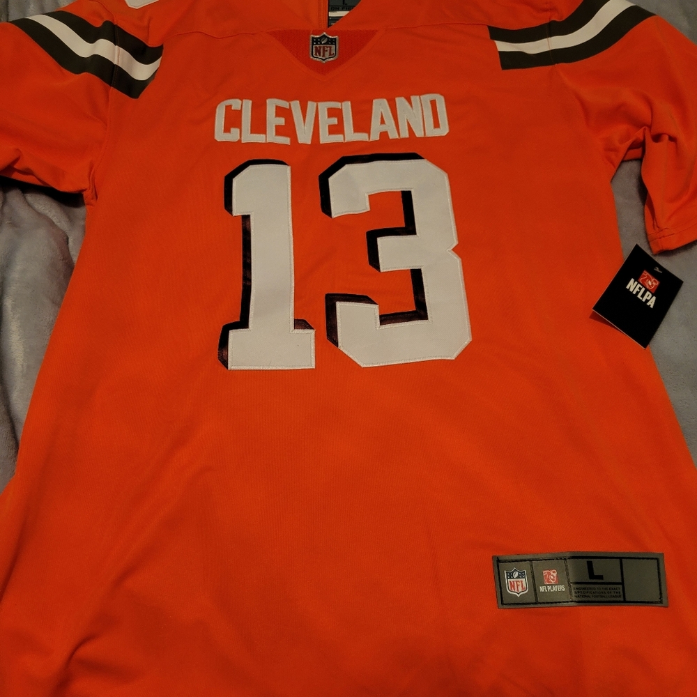 Mens large Orange Beckham jersey brand new with tag never worn